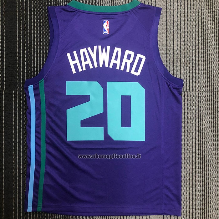 Maglia Charlotte Hornets Gordon Hayward #20 Statement 2020-21 Viola